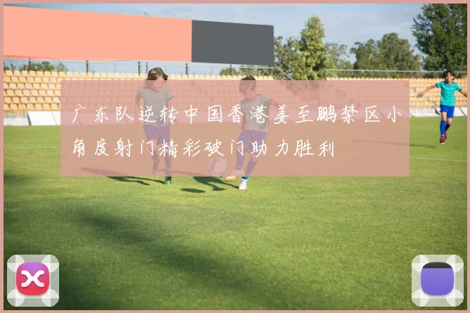 广东队逆转中国香港姜至鹏禁区小角度射门精彩破门助力胜利